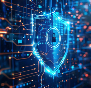 Cyber security technology featuring a lock